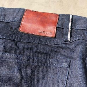 Gustin #102 Raw Indigo Selvedge Slim Jeans Made in California - Size 33x33